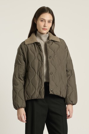 [25WT] 디터쳐블 니트칼라 다운점퍼 - CHARCOAL GRAY B5D9F80298