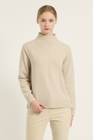 [25WT] 울 혼방 하프터틀 풀오버 - LIGHT BEIGE B5DBK49171