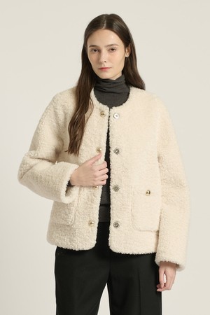 [25WT] 포우 리버시블 무스탕 - IVORY B5D9F97213