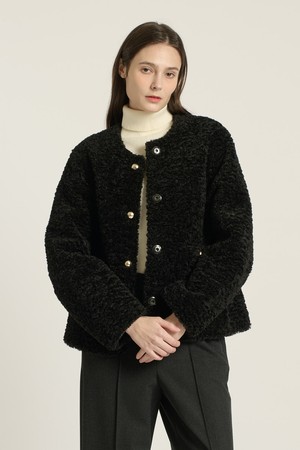 [25WT] 포우 리버시블 무스탕 - BLACK B5D9F97299