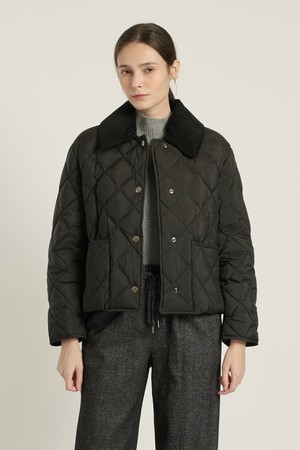 [25WT] 코듀로이 탈부착 구스다운 - BLACK B5D9F87499