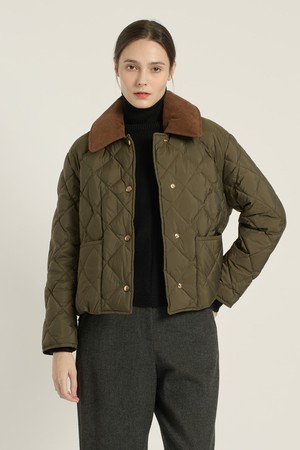 [25WT] 코듀로이 탈부착 구스다운 - DARK KHAKI B5D9F87483