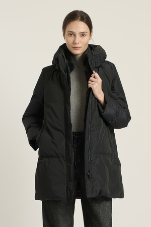 [25WT] 프리미엄퍼 카라 숏 구스다운 - DARK NAVY B5DAF83356