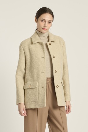 [25WT] 아웃포켓 스탠카라 자켓 - OATMEAL B5DAJ12177