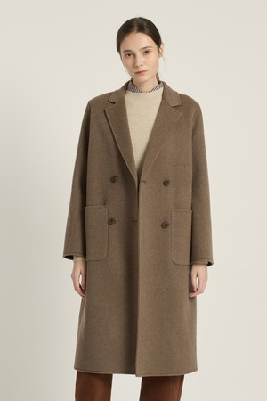 [25WT] 더블단추 핸드메이드 코트 - M BROWN B5DAH82679