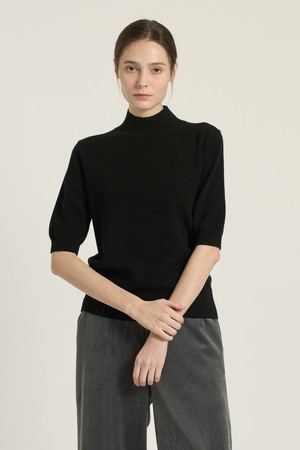 [25WT] 프린세스라인 하프슬리브 풀오버 - BLACK B5DAK31199