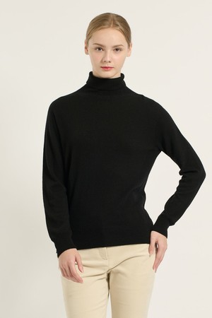 [25WT] 터틀넥 풀오버 - BLACK B5DAK48199
