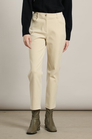 [25WT] 기모일자 플론 팬츠 - LIGHT BEIGE A5WAP33171