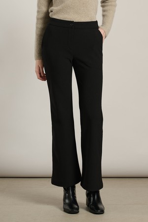 [25WT] 롱 부츠컷 기모 팬츠 - BLACK A5WAP32999