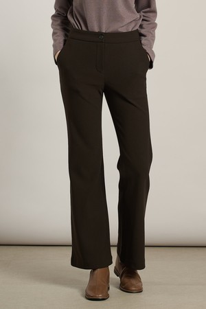 [25WT] 롱 부츠컷 기모 팬츠 - DARK BROWN A5WAP32975