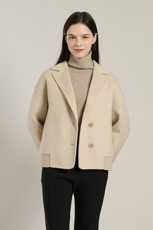 [25WT] 블루종 핸드메이드 코트 - M BEIGE A5W9J10972