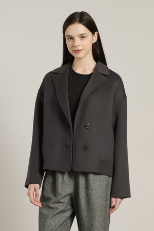 [25WT] 블루종 핸드메이드 코트 - DARK GRAY A5W9J10917