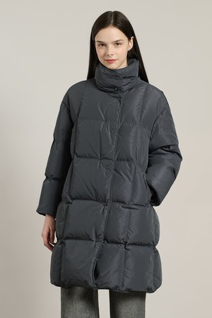 [25WT] 사각퀼팅 하이넥 구스다운 - M GRAY A5WAF82216