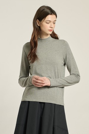 [26SP] 하이넥 티셔츠 - LIGHT GRAY B6A1X40915