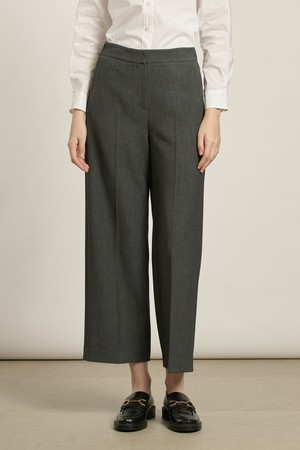 [26SP] 뒷밴딩 와이드 팬츠  - MULTI M GRAY B6A2P32197