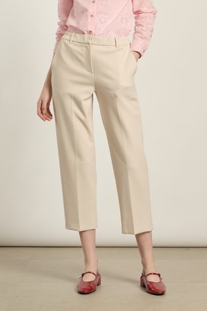 [26SP] 밴딩 일자핏 팬츠 - LIGHT BEIGE B6A1P30371