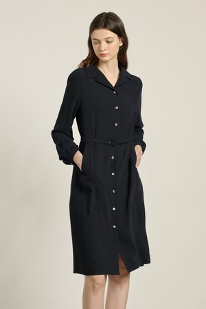 [26SP] 전체 오픈형 벨티드 원피스  - DARK NAVY B6A2O62256