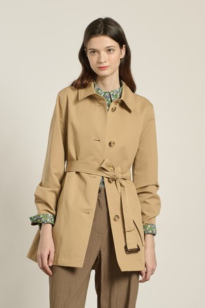 [26SP] 싱글 숏 트렌치코트 - DARK BEIGE B6A2N72473