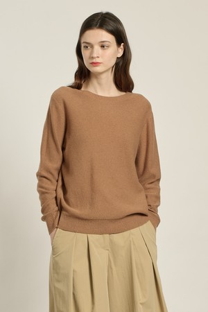 [26SP] 베이직 메탈 라운드 풀오버 - DARK BEIGE B6A1K47973