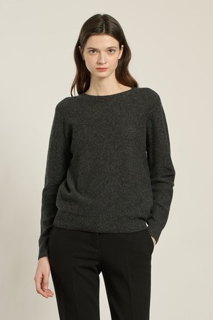 [26SP] 베이직 메탈 라운드 풀오버 - DARK GRAY B6A1K47917