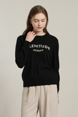 [26SP] 플레니튜드 자카드 풀오버 - BLACK A6S1K40199