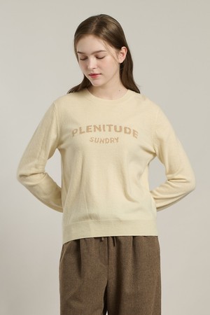 [26SP] 플레니튜드 자카드 풀오버 - IVORY A6S1K40113