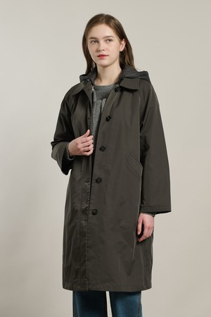 [26SP] 후드라이너 트렌치코트 - DARK GRAY A6S1N70417