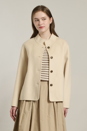 [26SP] 핸드메이드 방모 자켓 - LIGHT BEIGE A6S1J10471