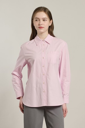 [26SP] 데일리 레귤러핏 셔츠 - LIGHT PINK A6S1B40421