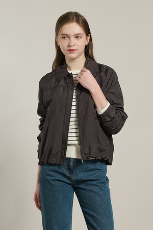 [26SP] 셔츠카라 집업 점퍼 - DARK GRAY A6S2R12517