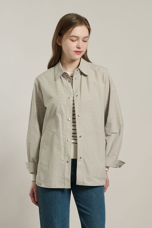 [26SP] 베이직 아우터 셔츠 - LIGHT GRAY A6S2B41617