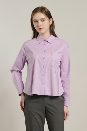 [26SP] 베이직 포켓셔츠 - LIGHT VIOLET A6S2B41461