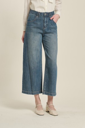 [26SP] 세미 와이드 데님 팬츠 - INDIGO B6A1P35960