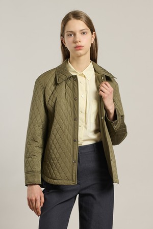 [26SP] 퀼팅 셔츠 자켓 - KHAKI A6S1R16545