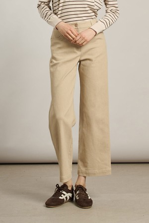 [26SP] 와이드 스트레이트핏 데님팬츠 - M BEIGE A6S1P30472