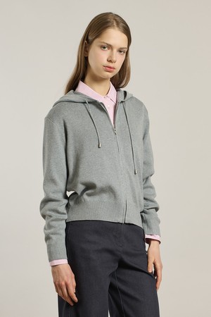 [26SP] 후드 집업 가디건 - LIGHT M GRAY A6S1K27196