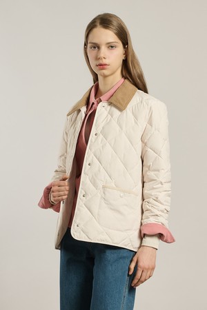 [26SP] 퀼팅 자수 덕다운 - CREAM A6S1F80914