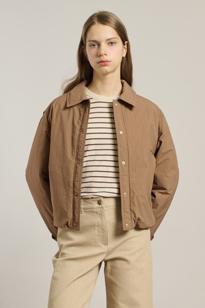 [26SP] 베이직 숏 다운 - DARK BEIGE A6S1F80373