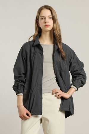 [26SP] 오버사이즈 링클 하이넥 점퍼 - M GRAY A6S2R12116