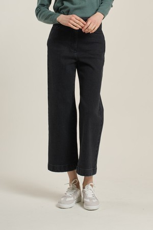 [26SP] 기모 와이드 팬츠 - BLACK B6A1P35399