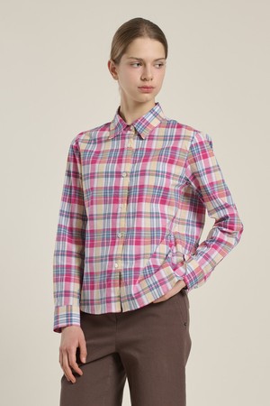 [26SP] 일자핏 기본 체크 셔츠 - PINK B6A1B40222