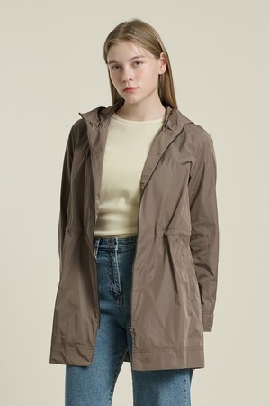 [26SP] 하프기장 후디 집업점퍼  - M BROWN B6A2R16279