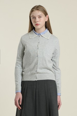 [26SP] 스티치 포인트 니트 - LIGHT GRAY B6A1G47215