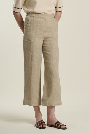 [26SU] 뒷밴딩 트윌린넨 팬츠 - LIGHT BEIGE B6B3P31071