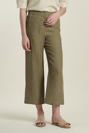 [26SU] 뒷밴딩 트윌린넨 팬츠 - KHAKI B6B3P31045