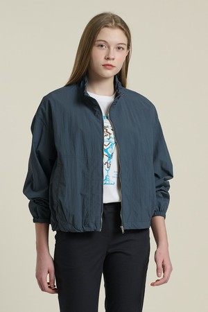 [26SU] 밑단 드로우스트링 점퍼 - DARK BLUE B6B4R12054