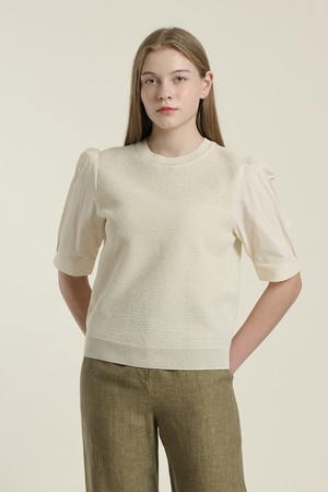 [26SU] 크로셰 블라우스 풀오버  - CREAM B6B4K41614