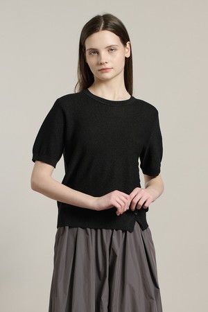 [26SU] 사선웨이스트 버튼 풀오버 - BLACK A6M4K41099