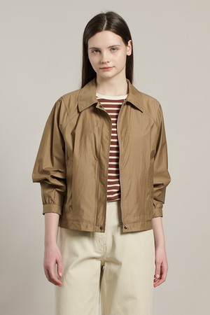 [26SU] 셔츠형카라 집업점퍼 - DARK BEIGE A6M3R10873