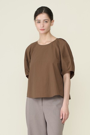 [26SU] 퍼프 소매 블라우스 - BROWN B6B4B48974